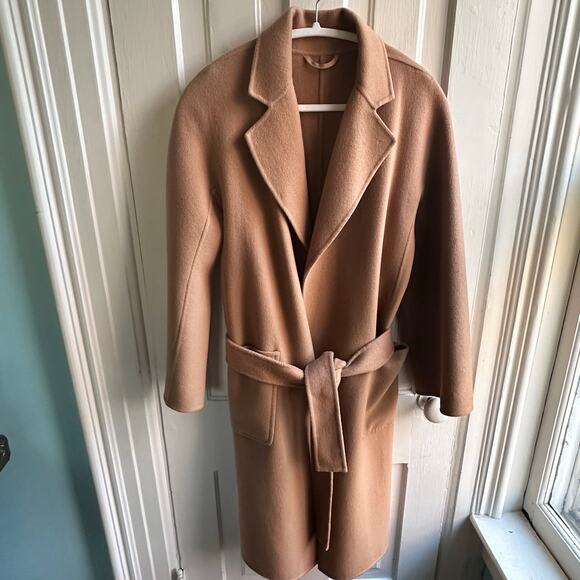 The Curated The Boyfriend Wool Cashmere Coat Camel - Picture 2 of 9